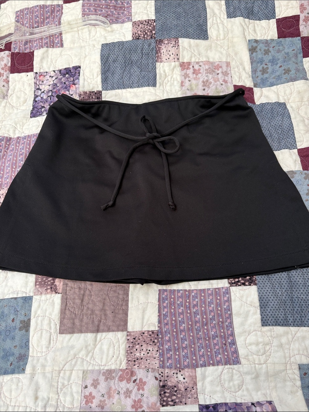 Black Athletic Skort with Built-In Shorts - Picture 2 of 2